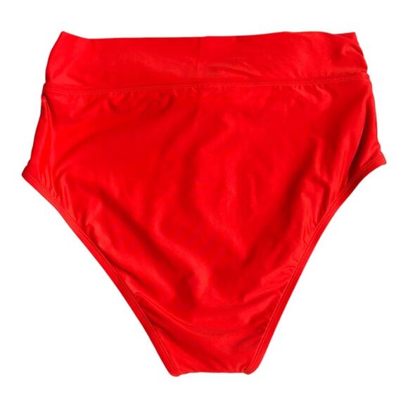 Antonio Melani NWT Maui High Waist Tie Front Red Full Coverage Bikini Bottom XL - Picture 4 of 9